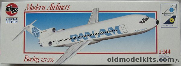 Airfix 1/144 Boeing 727-200 Pan Am or Lufthansa - With ATP Window Decals, 03183 plastic model kit